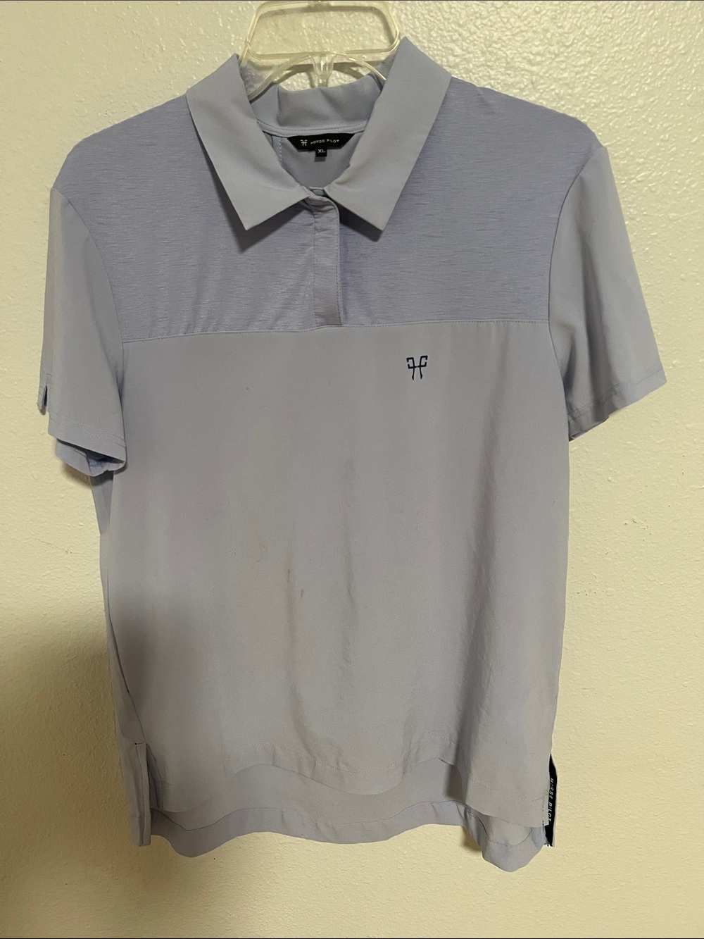 Horse Pilot Ariia Purple Riding Polo Shirt Women's Breathable Mesh Top
